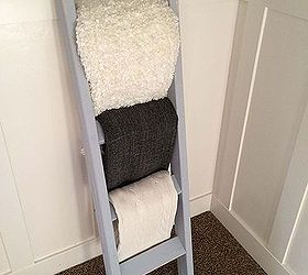 one hour blanket ladder, diy, home decor, repurposing upcycling, woodworking projects