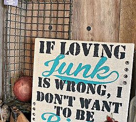 a junkie spin on burlap canvas art, crafts, repurposing upcycling, Some bronzy rhinestones along the edge give this junkie art the touch of bling she needs
