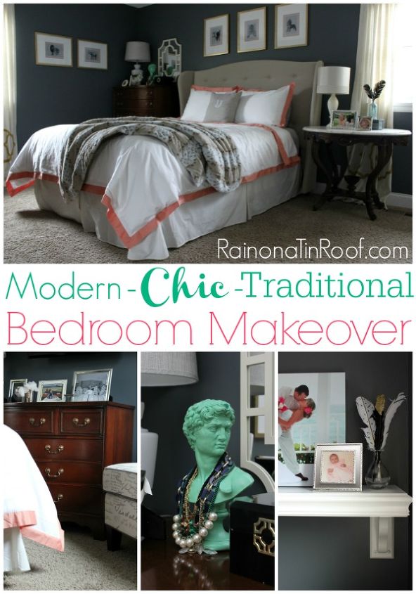 ideas for a master bedroom mini makeover, bedroom ideas, home decor, This bedroom isn t in line with the rest of the decor in my house but that s ok I love it and that is what is most important