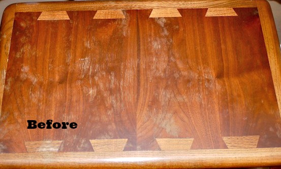 diy polish to restore wood furniture, cleaning tips, painted furniture, Just two simple ingredients can turn this