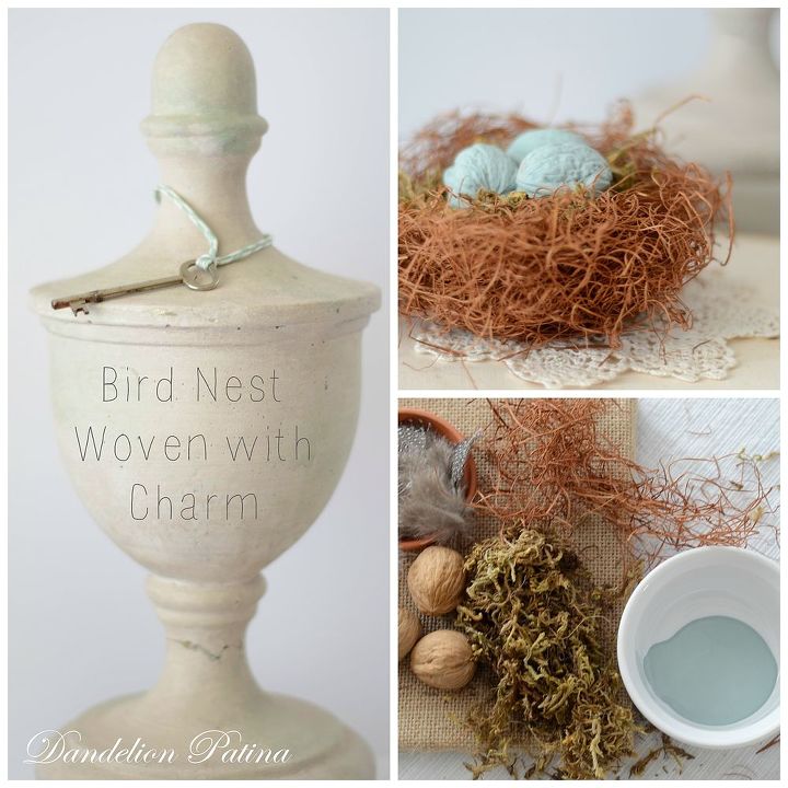 bird nest woven with charm diy, crafts, seasonal holiday decor, wreaths