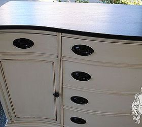 antique bow front buffet makeover, painted furniture, repurposing upcycling, rustic furniture