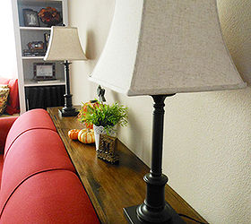 discovering lighting for a custom sofa table, home decor, lighting