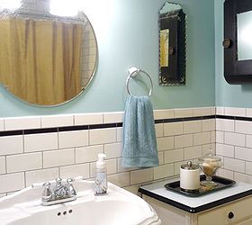 update to our bathroom renovation, bathroom ideas, home decor, The new antique framless mirrors art deco style
