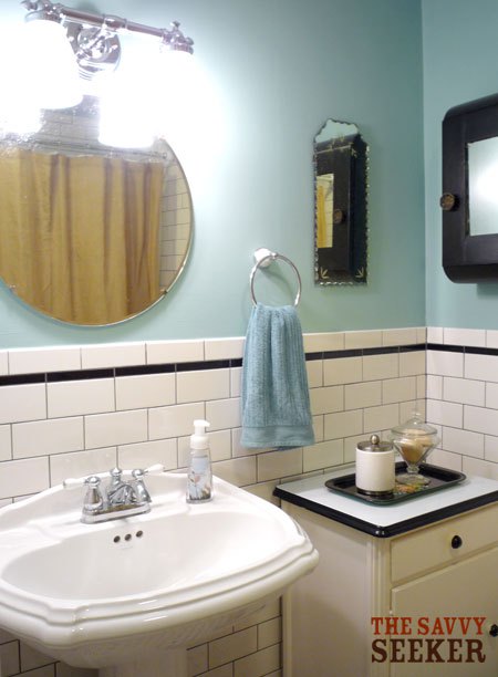 update to our bathroom renovation, bathroom ideas, home decor, The new antique framless mirrors art deco style