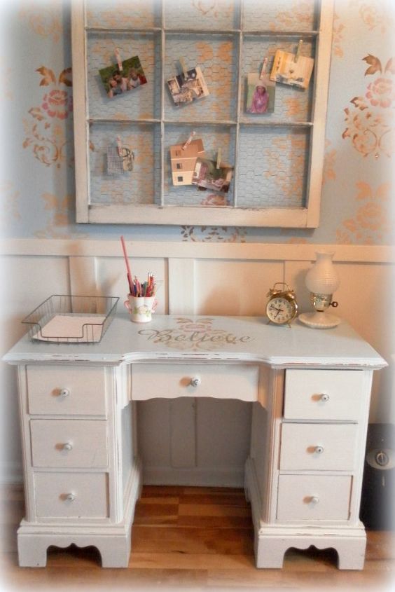 before and after decorating an upcycled home office nook, bedroom ideas, craft rooms, home decor, home office, repurposing upcycling, My Home Office Nook created with 0 as I repurposed and redesigned things I already had on hand
