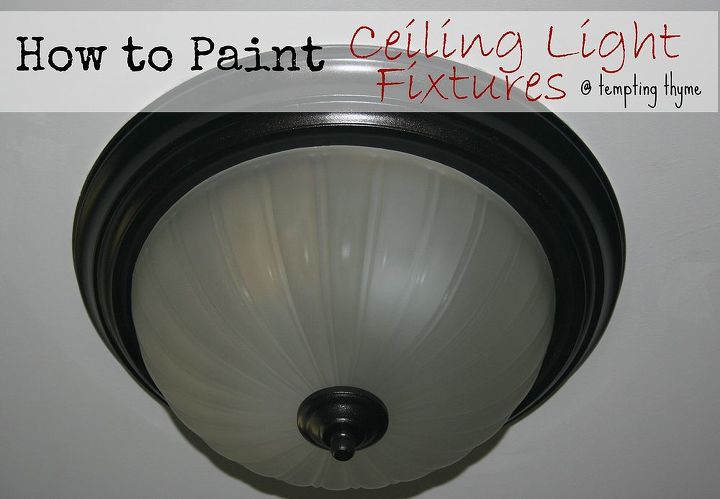 how to paint an ugly light fixture, lighting, painting