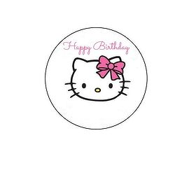 hello kitty birthday party, crafts, mason jars, Hello Kitty Cupcake toppers