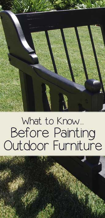 what to know before painting outdoor furniture, outdoor furniture, outdoor living, painted furniture