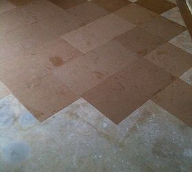 brown bag floor, diy renovations projects, flooring, repurposing upcycling