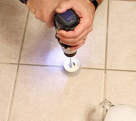 the best way to clean grout ever, cleaning tips, tiling, Using the GroutGrime Buster 3000