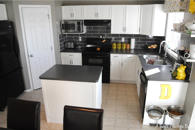 our 850 kitchen renovation, home decor, kitchen backsplash, kitchen design, Kitchen After