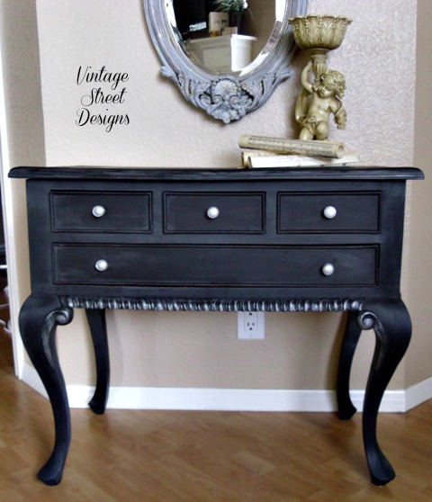 beckley black bombay chest, painted furniture