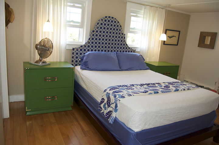 diy fabric headboard, bedroom ideas, crafts, home decor