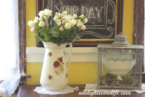 romantic thrifty find, home decor