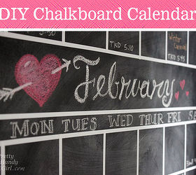 diy chalkboard calendar, chalkboard paint, crafts, painting, wall decor