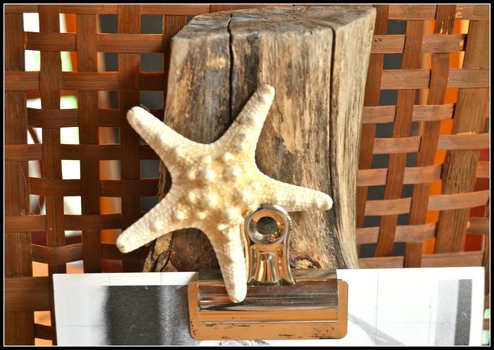 driftwood photo holder, crafts