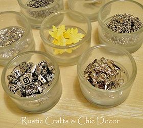 five unique storage ideas for craft supplies, cleaning tips, The first handy container is a simple glass tea light holder These are perfect for separating out those tiny craft supplies like beads