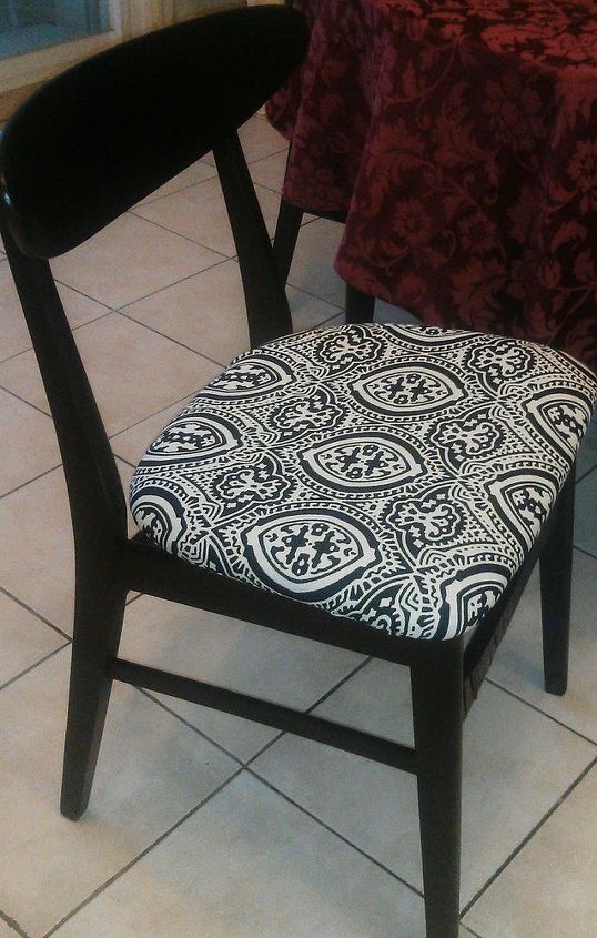 dining room chairs makeover, painted furniture