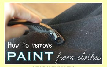Cómo quitar la pintura de la ropa