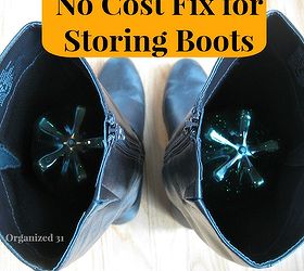 how to store your boots, cleaning tips, repurposing upcycling, An easy and free way to store your boots