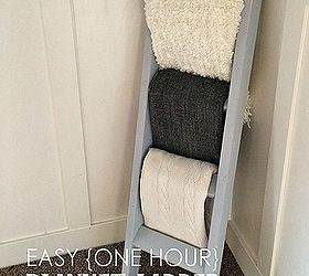 one hour blanket ladder, diy, home decor, repurposing upcycling, woodworking projects