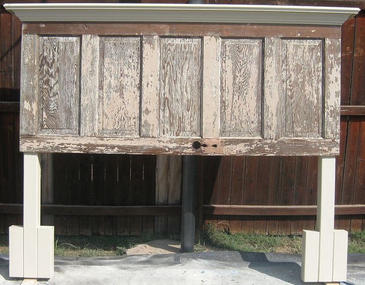 90 Year Old Door Made Into A Headboard Hometalk