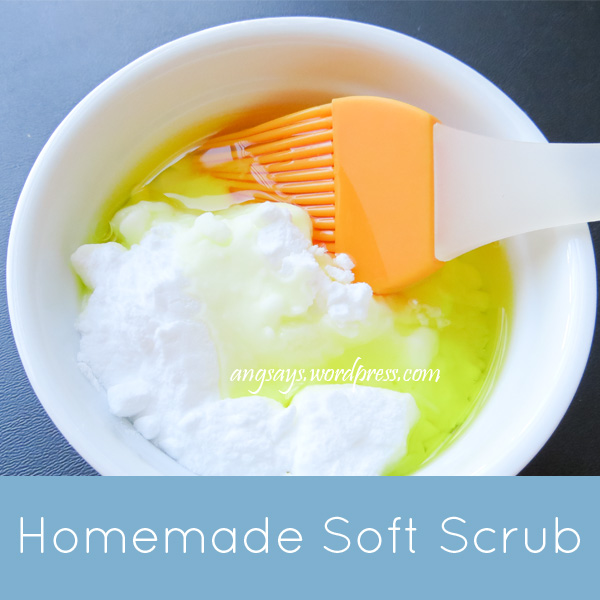 homemade cleaner two ingredient soft scrub, cleaning tips, Mix to your desired consistency apply wait scrub only a little then rinse