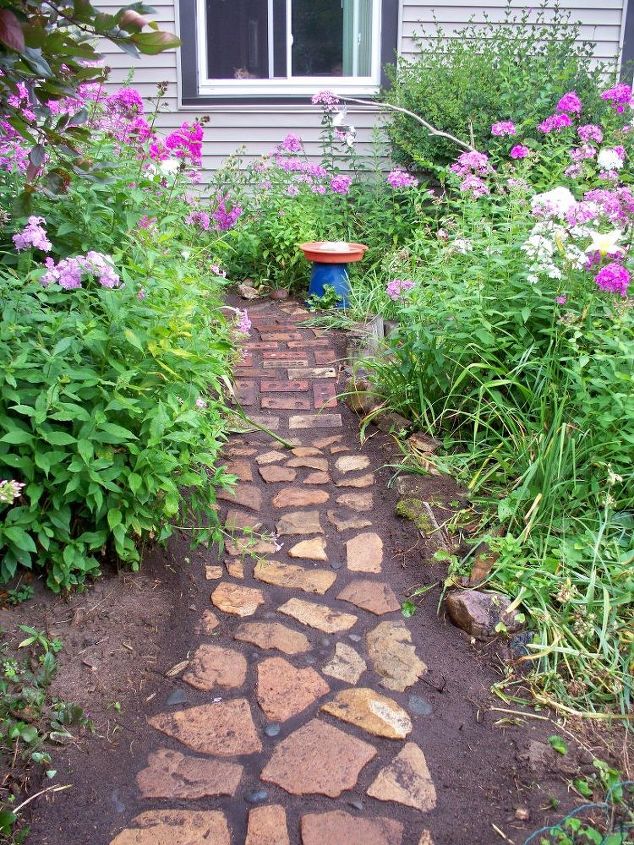 my new garden path, gardening, My free garden walk I m pretty happy with the results