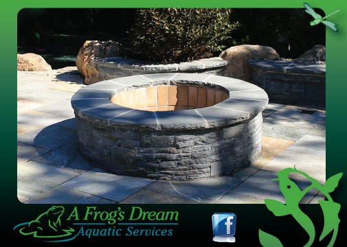 backyard paradise in mahwah nj, outdoor living, patio, ponds water features, Fire Pit