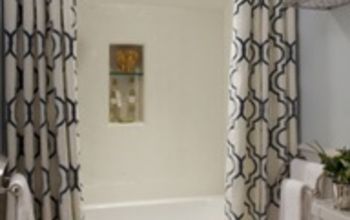 bathroom shower curtain idea!