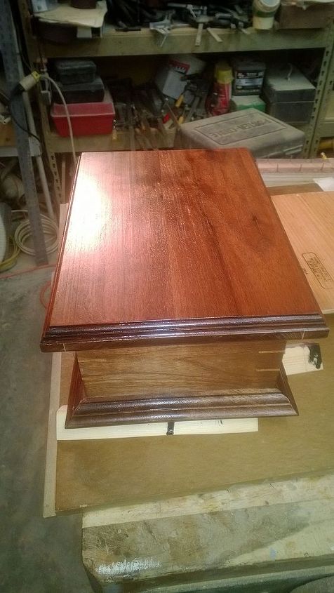 these are funeral urns we have been building for local funeral home, diy, woodworking projects, 3 is walnut with oak keys on the corners The finish is natural