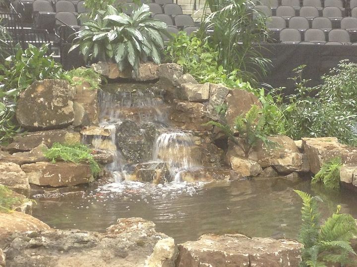 waterfalls built for cheerleaders, ponds water features, Pond 2 both complete with fish in less then a day