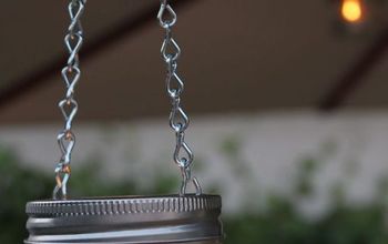 Mini mason jars as a cute accessory to your patio
