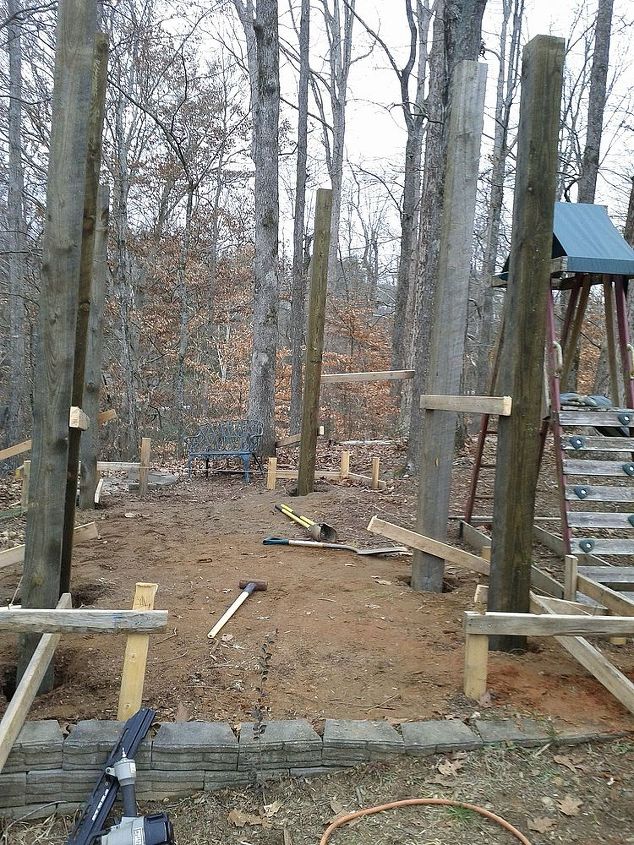 my parents chicken house, diy, home improvement, pets animals, The bones are 6X6 rough sawn pressure treated pine