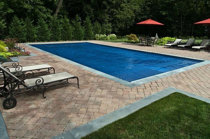 spill over spa built inside the pool provides perfect solution, outdoor living, pool designs, spas, Automated Pool Cover