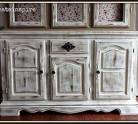 country hutch makeover, painted furniture