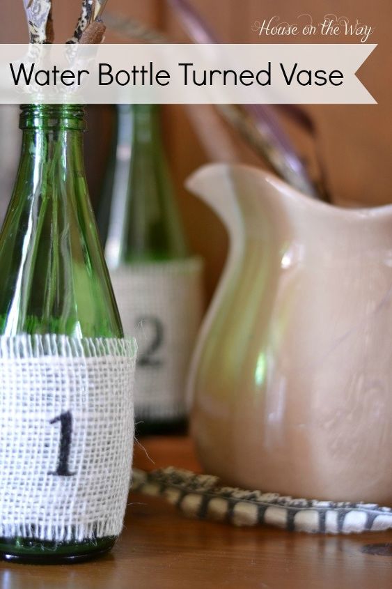 conjunto de vasos numerados upcycled de garrafas de vidro, Conjunto de vasos numerados com garrafas de vidro