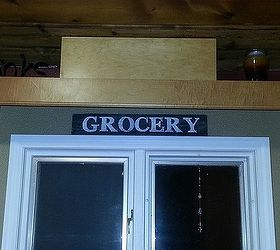 junking up my living space with rummage finds and wood signs, home decor, living room ideas, painted furniture, repurposing upcycling, Added another scrap wood sign over my sink