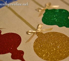 christmas glitter pillow, christmas decorations, crafts, seasonal holiday decor
