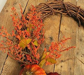 Five Minute DIY Fall Wreath for Under $4!