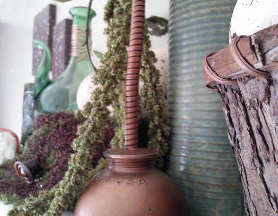 copper and green itching4spring, seasonal holiday decor