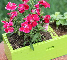 for the kid in all of us diy lego planter, flowers, gardening, repurposing upcycling, succulents