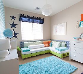 a houndstooth stenciled bedroom idea for kids that is sure to a maze, bedroom ideas, home decor, painting