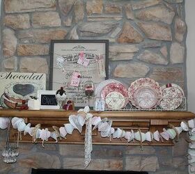 french patisserie themed mantle, home decor