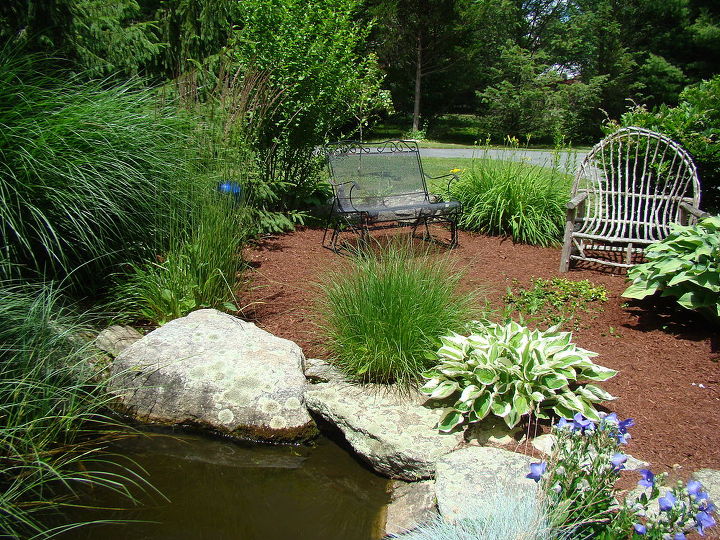 we turned this area which was once an above ground pool in to this heaven on earth, gardening, outdoor living, ponds water features