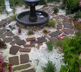 gardening, gardening, outdoor living, path with stones from Sedona