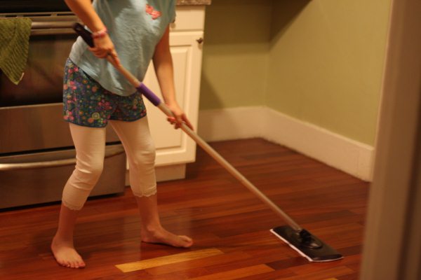 how do you take care of your wood floor, flooring, home maintenance repairs, how to, Use a Swiffer daily to remove dust