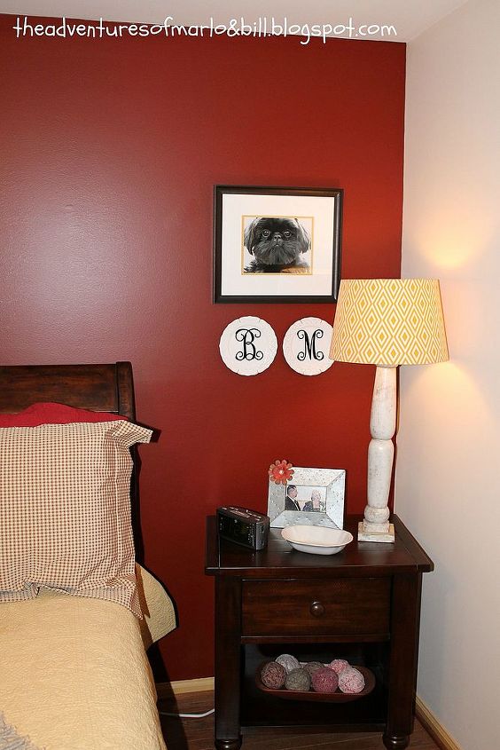 master bedroom makeover, bedroom ideas, home decor, Salvaged baluster from local home in Richmond VA and super easy DIY plates