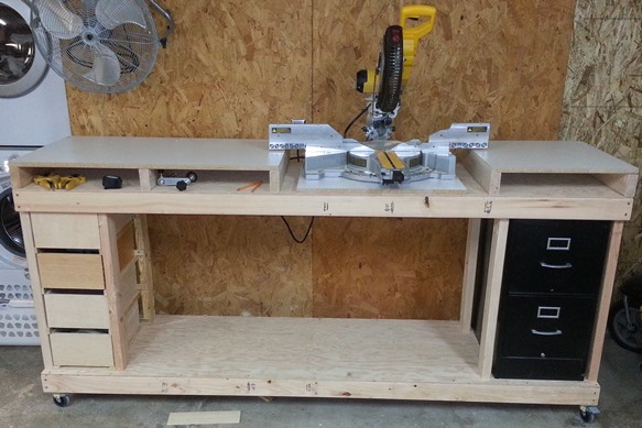 sketchup modeling my miter saw workbench with free 3d cad software, diy, how to, tools, The story on building the real one can be found on my blog as Building a Miter Saw Bench Economical but Beefy